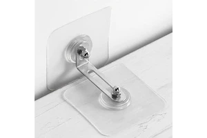 ANA Self Adhesive Cabinet Anti-toppling Bracket No Drilling Wall Mounted Hook