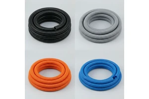 Flexible Corrugated Conduit 32mm 36mm 40mm Custom Gray/Orange/Blue PE/PP/PA Material -40~+150 for Electrical Wire