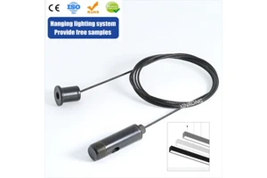 Vinyl Coated Metal Wire Rope Assembly Security Cable Gripper With Loop Ends Eco-Friendly Indoor Use