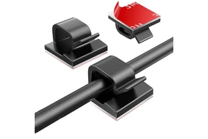 Self Adhesive Cable Clips Cord Clips R Type Cable Clamp Nylon Cable Ties Holder Solar Wire Rope Manager Wall Mount