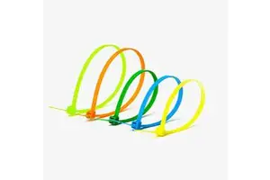 Heavy Duty Self-Locking Nylon Wire Ties 100/pcs PA66 Raw Material , 3.6*200/4.8*250mm -Wire Ties for Electrical Cable Management