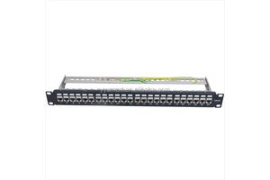HOT Sale Blank Patch Panel Cat6 1U 19 Inch STP 24 Port Patch Panel RJ45 Cat6