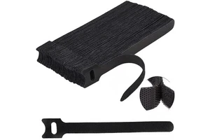 Custom Logo Reusable Cable Ties Multi-purpose Hook and Loop Cable Straps Wire Ties Cable Organizer for Home and Office