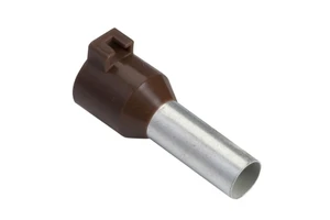 For SCHNEIDER ELECTRIC DZ5CA102 Medium Size Brown Cable End Caps 10mm Insulated for Clip-in Marker 1 Bag NF