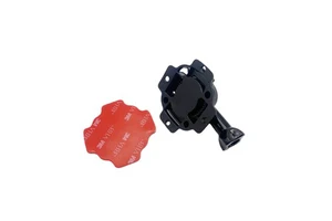 Action Camera Accessory 360-Degree Rotation Helmet Base 3M Adhesive Cambered Helmet Mounting Bracket for Goprp Hero 13 12 11 10