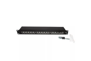 IDEX Panel UTP FTP SFTP Cat6A Patch Panel 19 inch 1U 24Port Patch panel