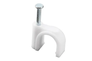Plastic Cable Clips Wire Cable Clips PE White Black Electrical Accessories CE ROHS UKCA Screw Clip and Fastener
