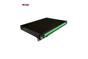 19 Inch Rack Mount 12 Ports 24 Cores SC/UPC Fiber Optic Patch Panel ODF