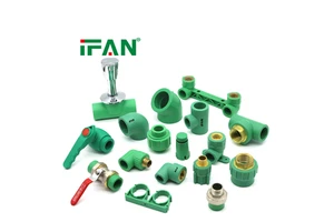 IFAN Wholesale PPR Factory Green PPR Pipe Fittings Water Supply Home System Plumbing PPR Pipe and Fittings