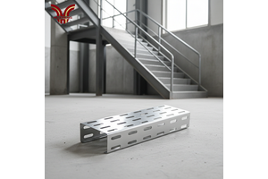 HUAPENG Laminated Ventilated Cable Trays 304 Stainless Steel Material Corrosion-Resistant Perforated Cable Tray