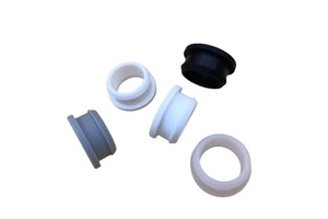 SDPSI4.5-30mm Round Hollow Plugs Silicon Rubber Threading Coil With Snap-on Grommet Hole Plug End Caps Bung Wire Cable Protect B