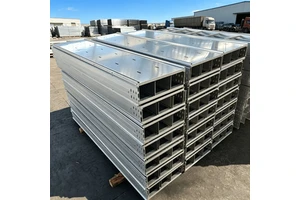 Industrial Hot-Dip Galvanized Flame Retardant Cable Tray, Custom Dimensions & Plate Thickness For Electrical Cable Management
