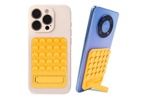 Phone Case Adhesive Mount Cellphone mobile phone grip Accessory Silicone Suction mobile phone holder with foldable holder