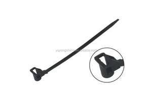 Black Nylon Cable Clip Cable Tie Cable Holder Clip Wire Mount Plastic Auto Wire Clips for Automobile