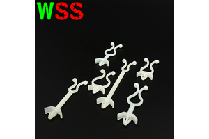 Custom 94v0 Flat Cable Clips Wire Cable Holder Clip Cable Clips White