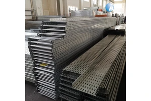 Black Steel Perforated Cable Tray Galvanized Cable Tray With Cover