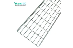 Cable Trays for Fence Applications Crimped Square Holes Cutting Service 304 Stainless Steel Galvanized Surface