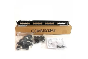 RJ45 Patch Panel Cat6 Gigabit 24-Port Network Patch Panel 8-1933796-2 with Modules