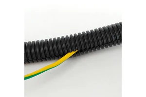 FYX Electrical Cable Management Convoluted Flexible Conduit PA Material Corrugated Hose Pipe Iron Wire Protection Cable