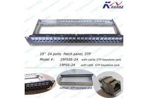 24 Ports Cat5e Patch Panel STP