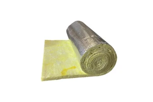 High Density Soundproof Aluminum Foil Compressed Glass Wool Heat Resistant Roof Insulation Roll
