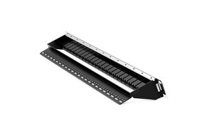 BAOPUBAOXUN BX-Patch Panel 48-Port 1RU CAT6 Network Patch Panel with Cable Management Bar Included Communication Cables