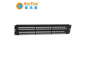 Network Patch Panel 2U 19inch Cat 6 UTP FTP 48 Ports