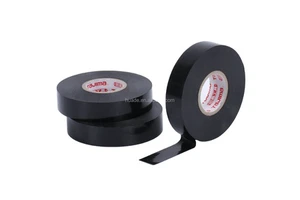 High Quality Strong Adhesive Flame Retardant RoHS Approved Shiny Electrical Insulating PVC Black Tape