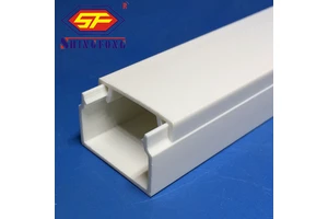 Electric Wires Installation Adhesive Cable Channel Rectangular Square Plastic Conduit PVC Trunking