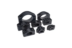 Black PA66 Nylon Cable Clamp Durable Cable Clips