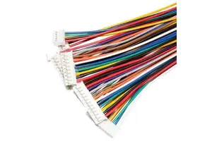 Factory Customized JST SH Cable 1.0mm/2.0mm/2.54mm Pitch 2-10 Pin Male/Female Connectors For Home Appliance Use IP68 Rated Tin