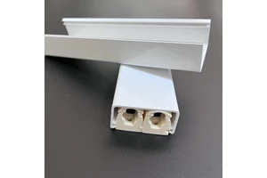 PVC Electric Conduit Square Pipe and Clip Fittings Tube