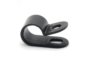 3/8 Inch Nylon Plastic Thickened Wire Clip 9.5mm PA66 R-type Cable Clamps