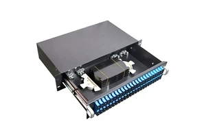 High-quality Cold-rolled Ftth 12 24 48 96 144 Port Patch Panel Fiber Optic Rack Mount Patch Panel Patch Panel Odf