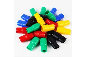 Free sample CableEndCaps PVC Vinyl Flame Retardant Insulation Soft Sheath Bare Terminal Cable Lug Joint Sleeve