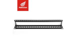Patch Panels for Housing Electrical Connectors, Electrical Switches UTP Unshielded 24 48Ports Patch Panel RJ45 with Empty Frame