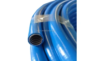16mm 1/2" CE Liquid Tight Flexible Conduit Blue Interlocked PVC Covered GI Steel Metal Electrical Pipe For Solar Power Station
