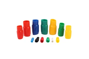 Vinyl Wire End Caps Insulating Cable Lug Sleeve Cable Lug Cover for SC RNB SNB C45 Lug Insert Crimp Battery Terminal