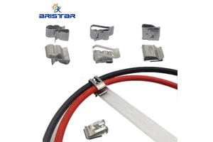 BRISTAR Solar Panel Mounting System Stainless Steel Cable Clip Solar 2 Wire Cable Clip