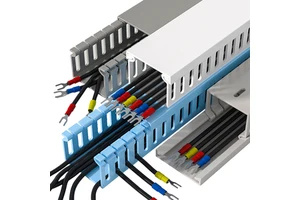 FSCAT Low Smoke Halogen Free PVC Plastic UV Resistant Fire Retardant Easy-installation Wiring Duct Industrial Electrical