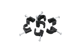 Factory Hot Sale Varieties Cable Clips Plastic Flat Cable Clips PE or PP With Steel