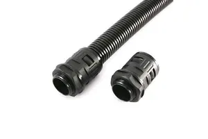 Flexible Nylon Pipe Corrugated Tube Electrical Wire Protection Hose Cable Cover Loom Plastic Conduit