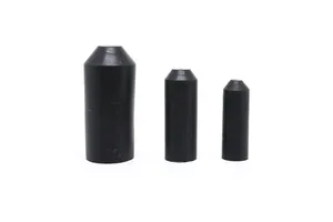 Soft Black Custom Waterproof Wire Sleeve Thread Rubber PVC End Caps for Tube Cable End Caps Cable Accessories Sealing End Caps