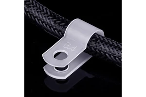 Thickened R-Type Wire Clamp & U-Type Cable Buckle Fixing Clips Nylon Material Sizes U-3.3mm/R-5.3mm