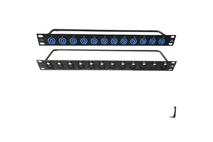 Durable 19 Inch Patch Panel, 24 Ports, 1U 19 Inch UTP Network Patch Panel, 6 Category 5e LAN Patch Panel