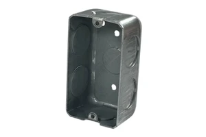 1.6mm Thick 3/4 Inch Knockouts Rectangular Galvanized Steel Single Gang Junction Box with Anti-Corrosion Fire Resistant Features