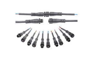 M12 Metal Male Female Electrical Cable Connector 2 3 4 5 6 8 Pin IP65 Waterproof