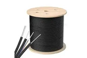 GETEKnet OEM ODM Fiber Optical Network Internet FTTH Drop Cable 1KM 1 2 4 6 8 Core Single Mode 9/125 LSZH G657a FRP/Steel