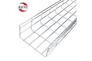 CE ISO 200mm Width Wire Basket Cable Tray OEM Supply for Low Voltage Cabling