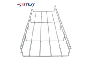 Customized Industrial Corrosion-Resistant Galvanized Wire Mesh Cable Trays Carbon Steel 100mm Side Rail Height Construction High